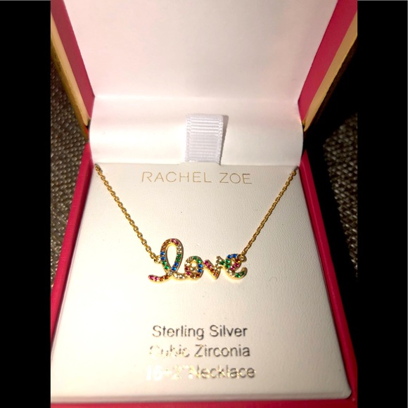 Rachel Zoe L💚💛💙VE Necklace - Picture 2 of 4